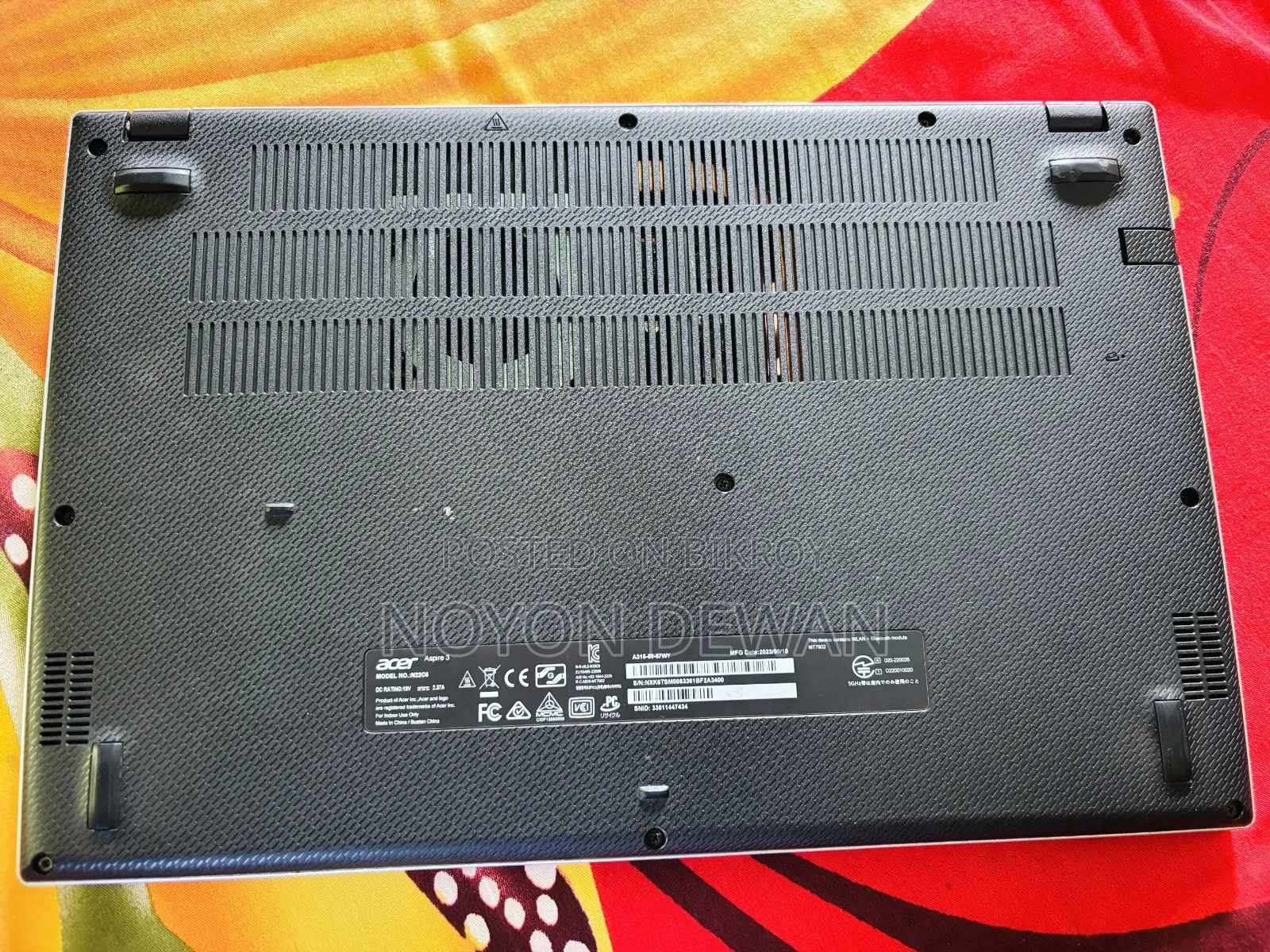 ল্যাপটপ Acer Aspire 3 ১৬ জিবি Intel Core i5 এসএসডি ৫১২ জিবি