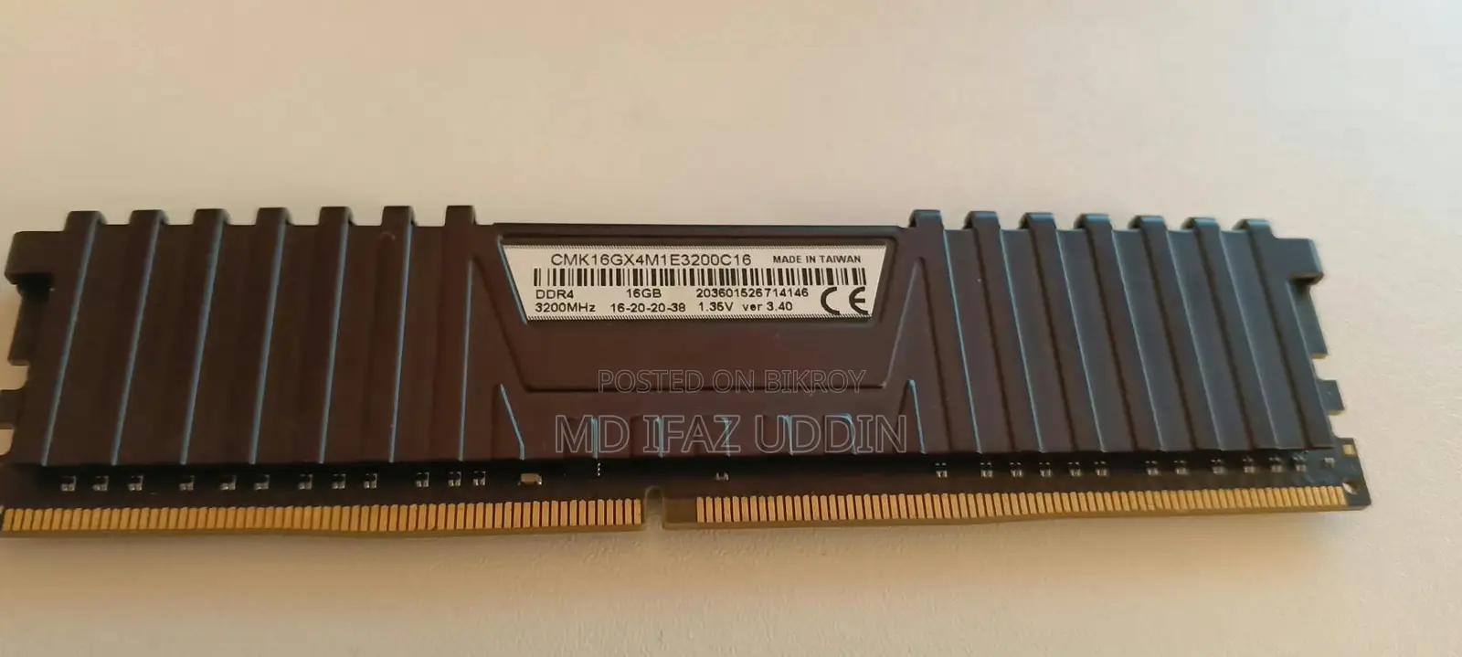 Corsair Vengeance LPX ১৬ জিবি ডিডিআর৪ ড্রাম ৩২০০মেগাহার্জ র‍্যাম