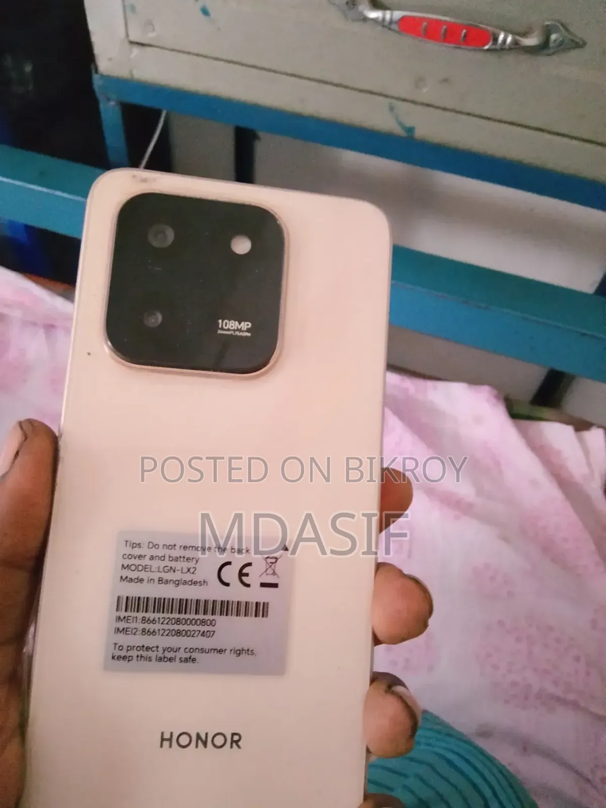 Honor X7d 256 GB Rose Gold