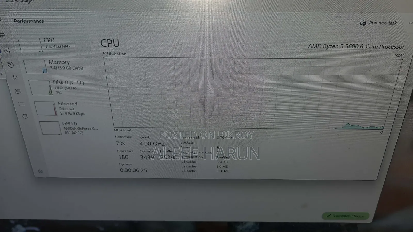 Desktop Computer 16GB AMD Ryzen 5 HDD 1T