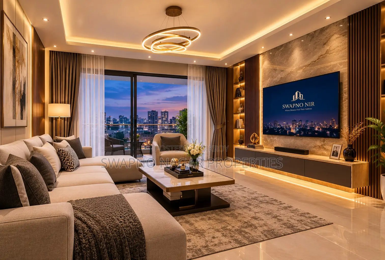 3-Bedroom Apartment in Swapno Nir-2, Basundhara for sale