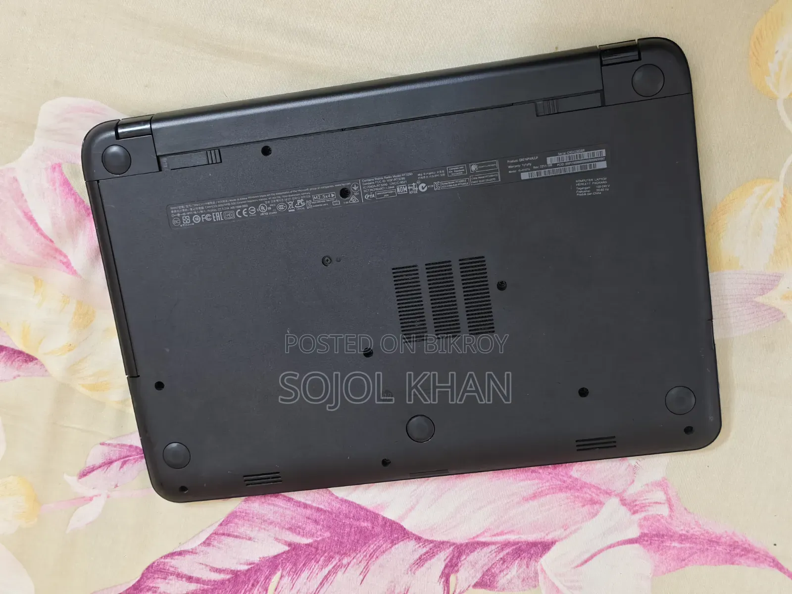 ল্যাপটপ HP 15 4GB Intel Core i3 HDD 500GB
