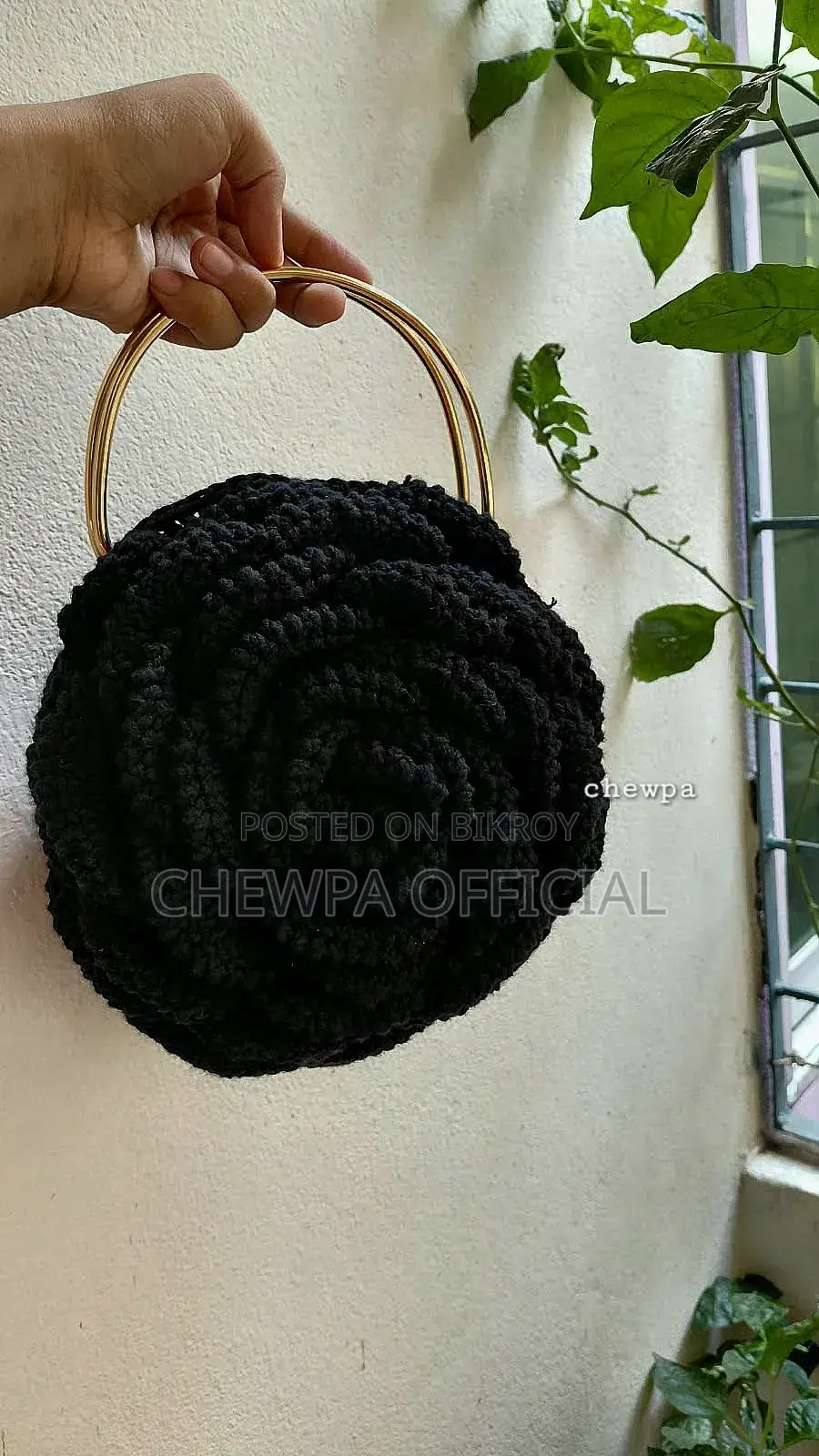 Crochet Rose Bag You Can Customise This Colour