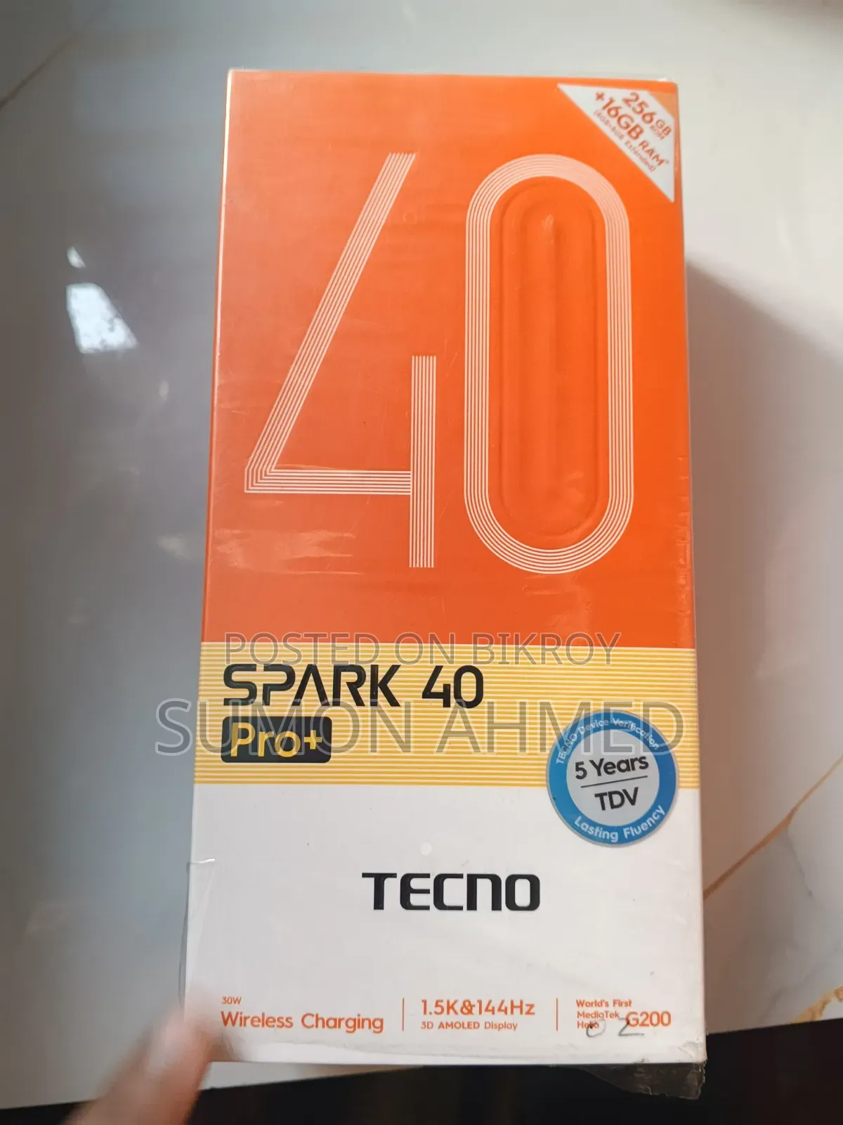 Tecno Spark 40 Pro 256 GB Black