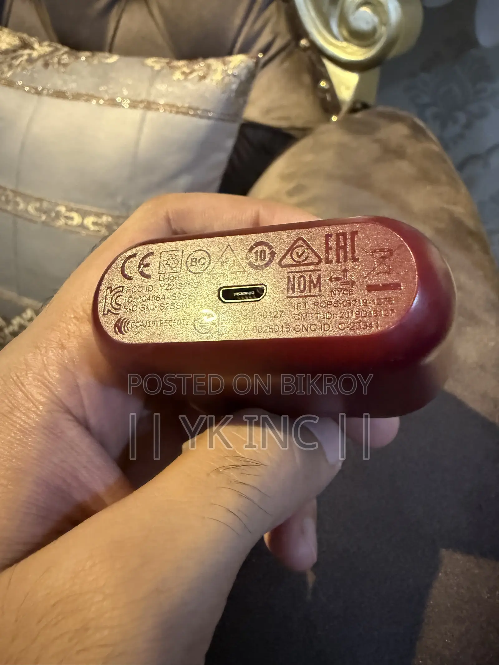 Skullcandy Indy True Wireless Bluetooth Earbuds – Burgundy/Maroon