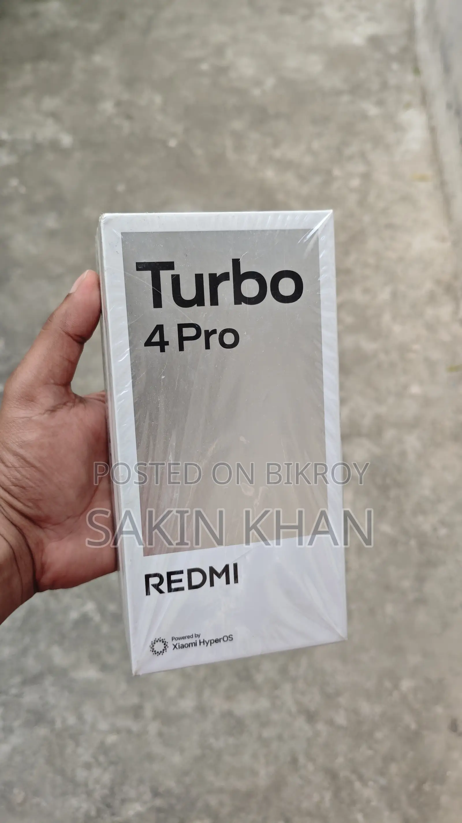 শাওমি রেডমি টার্বো ৪ প্রো ২৫৬ জিবি কালো