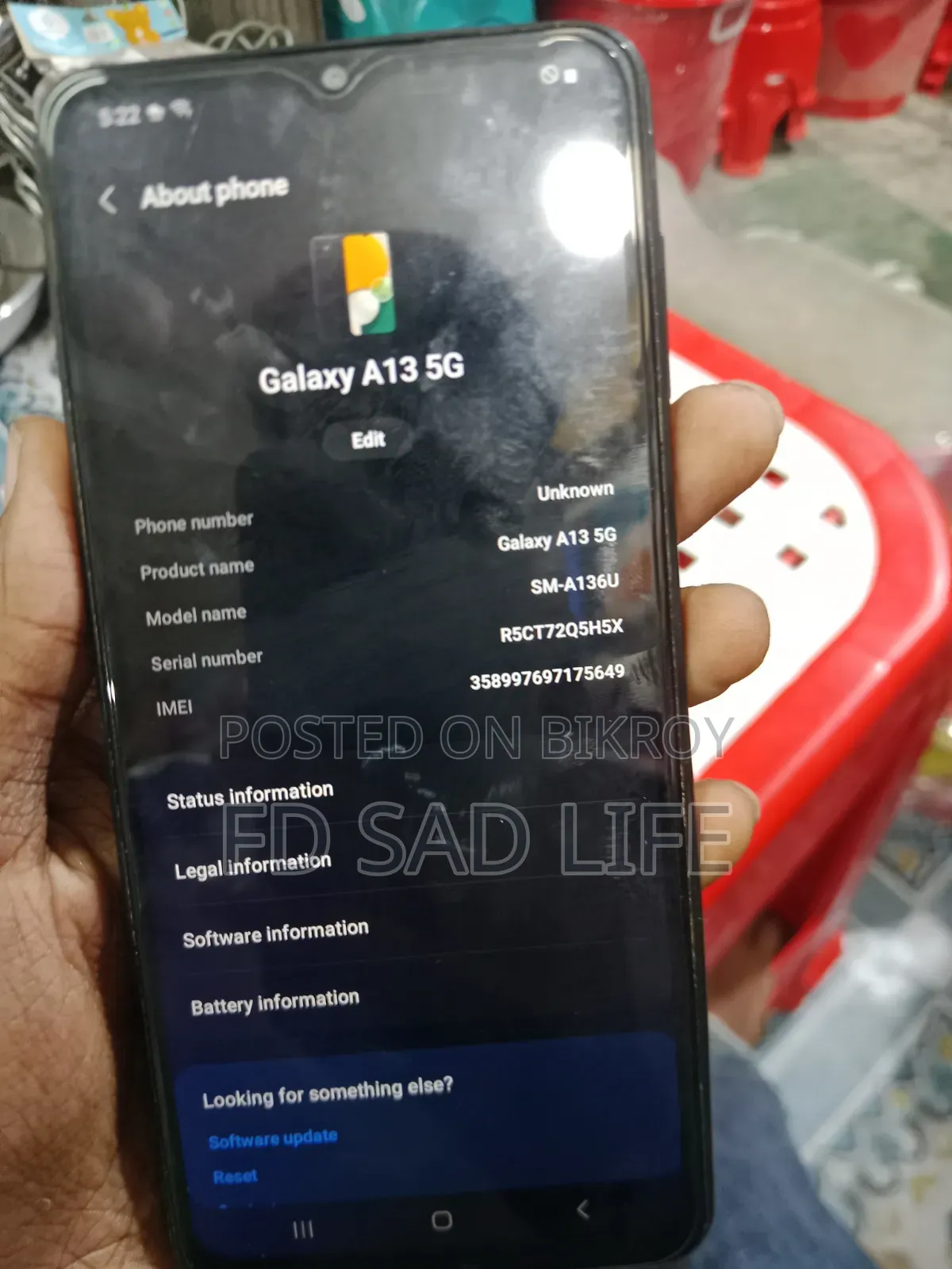Samsung Galaxy A13 5G 64 GB Blue