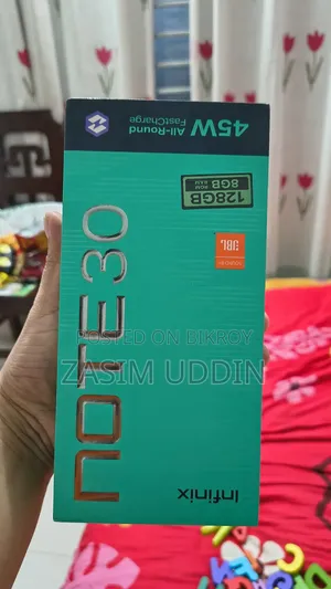 ইনফিনিক্স নোট ৩০ ১২৮ জিবি ব্ল্যাক