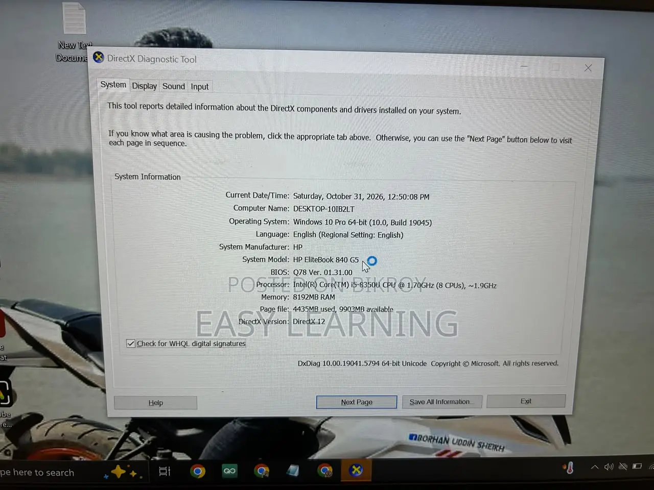 Laptop HP EliteBook 840 G5 8GB Intel Core i5 SSD 256GB
