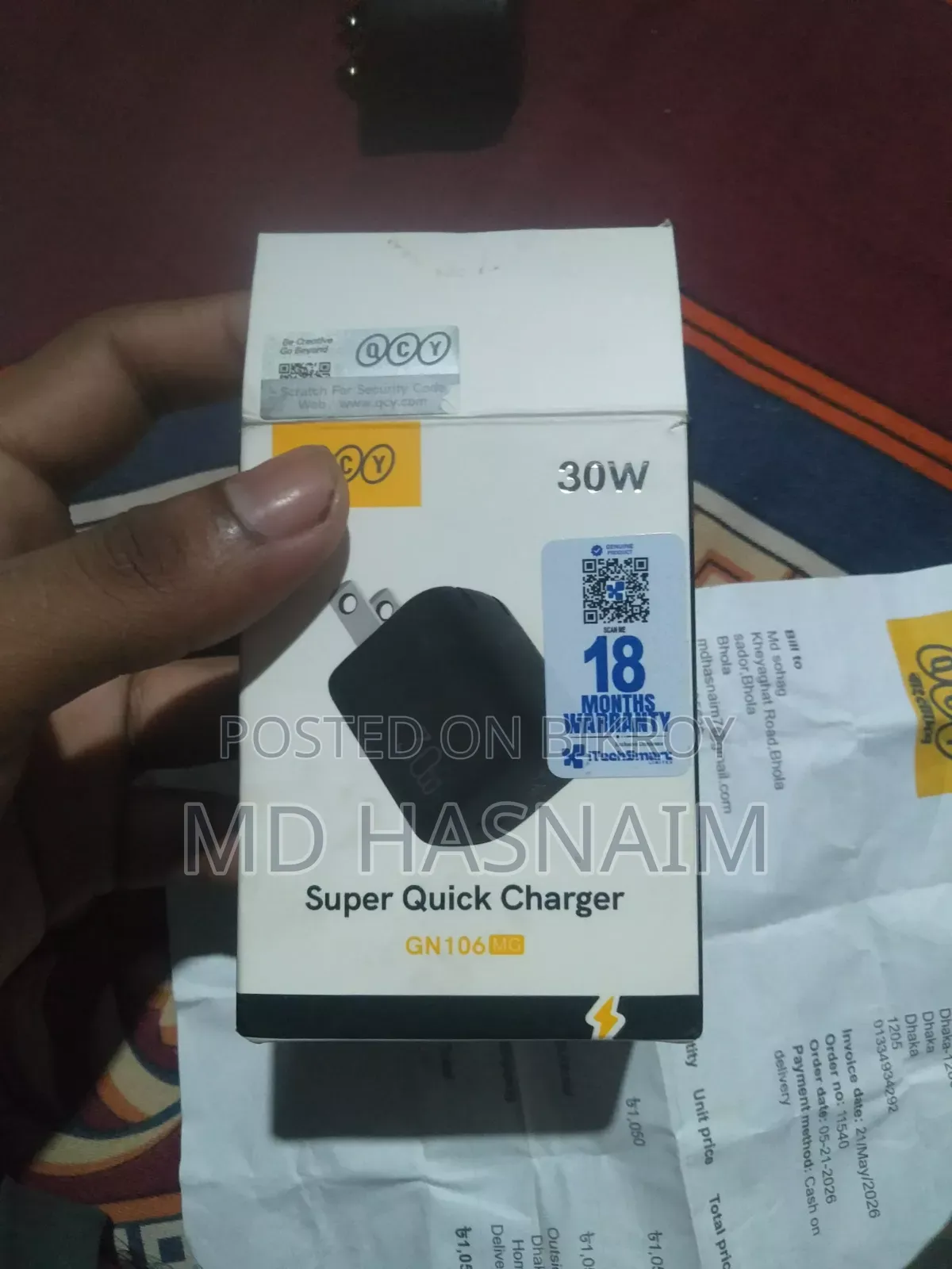 QCY 30W Super Quick Charger