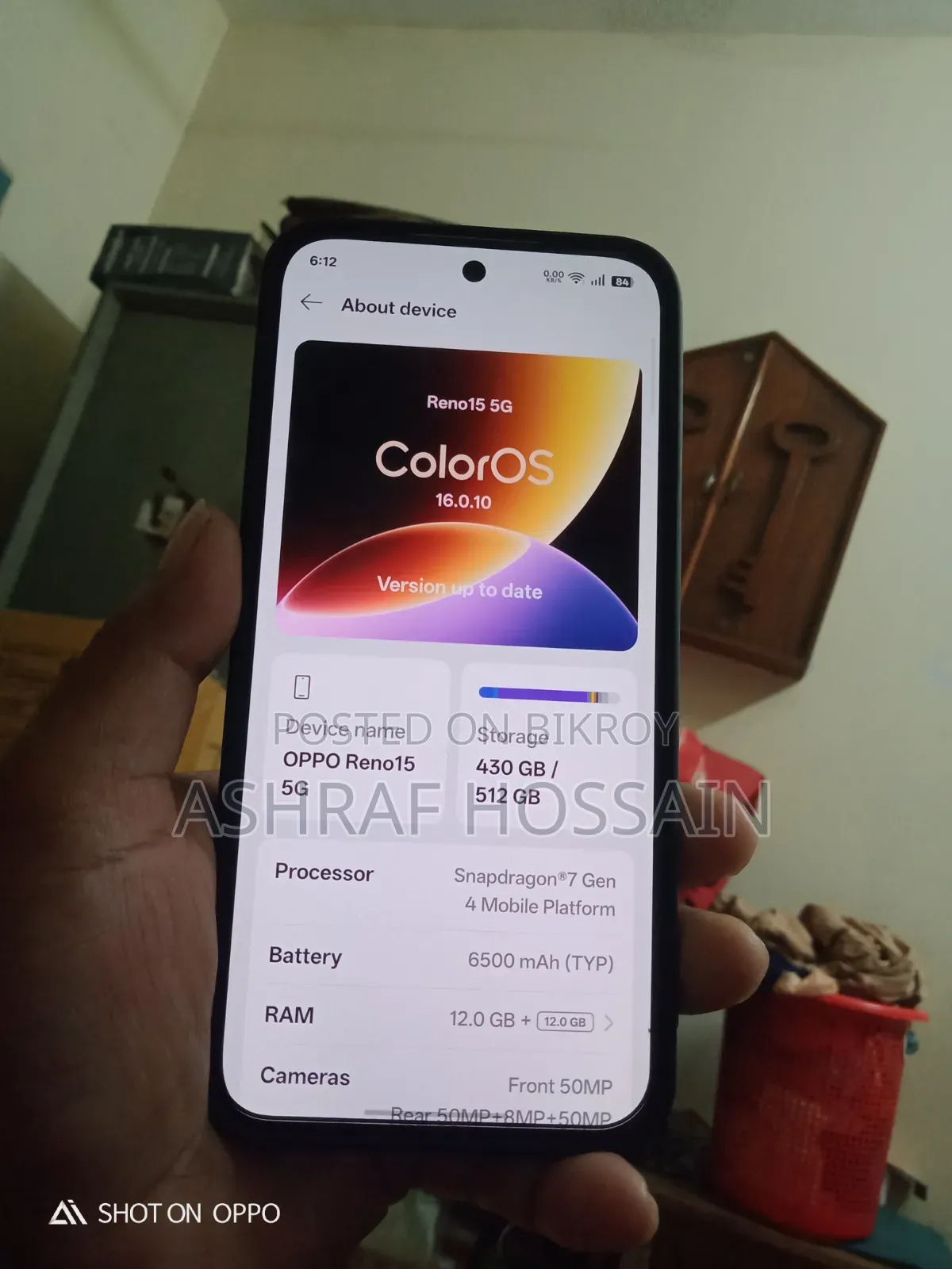 Oppo Reno15 5G 512 GB White