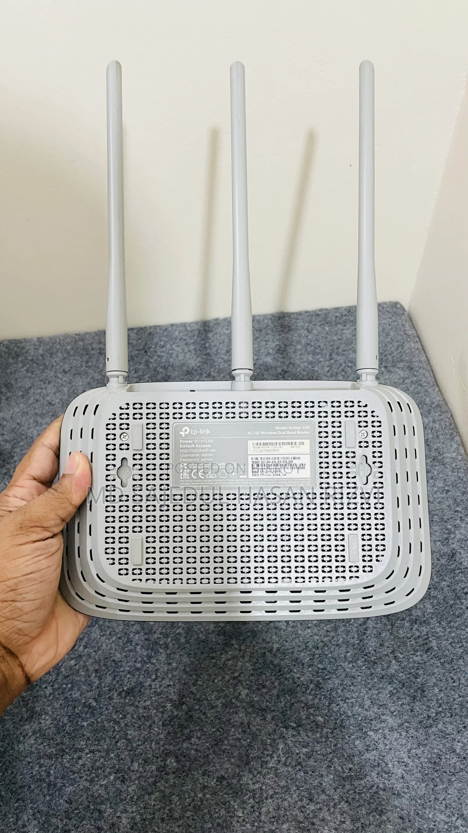 TP-Link Archer C20 AC750 Dual Band Wi-Fi Router