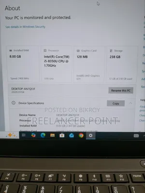 Laptop Lenovo ThinkPad T480s 8GB Intel Core i5 SSD 256GB