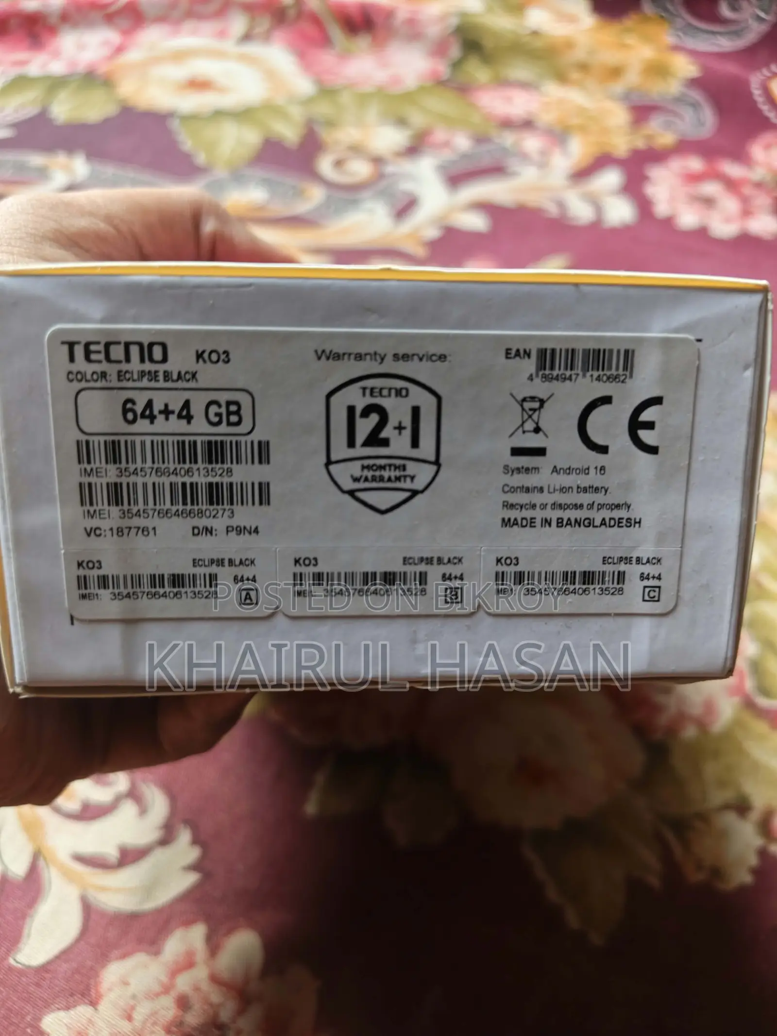 New Tecno Spark 50 128 GB Black
