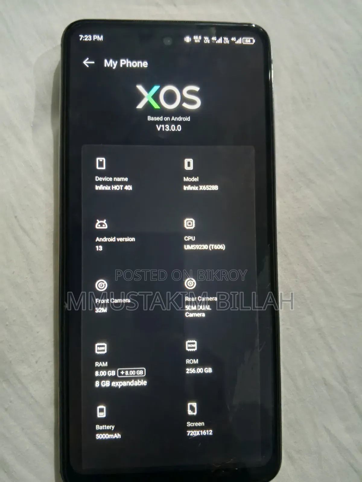 Infinix Hot 40i 256 GB Orange