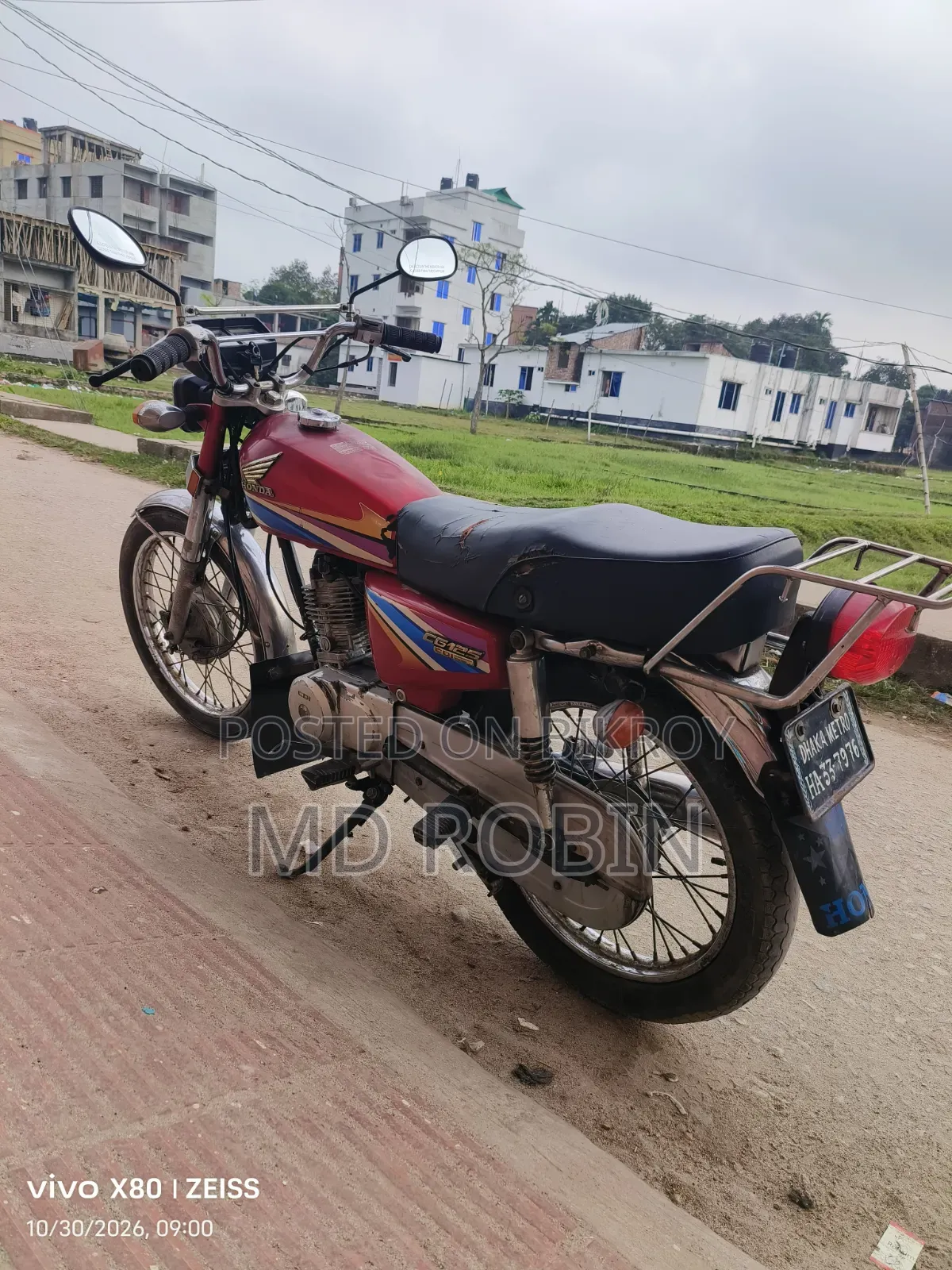 হোন্ডা সিজি১১০ ২০১১ রেড