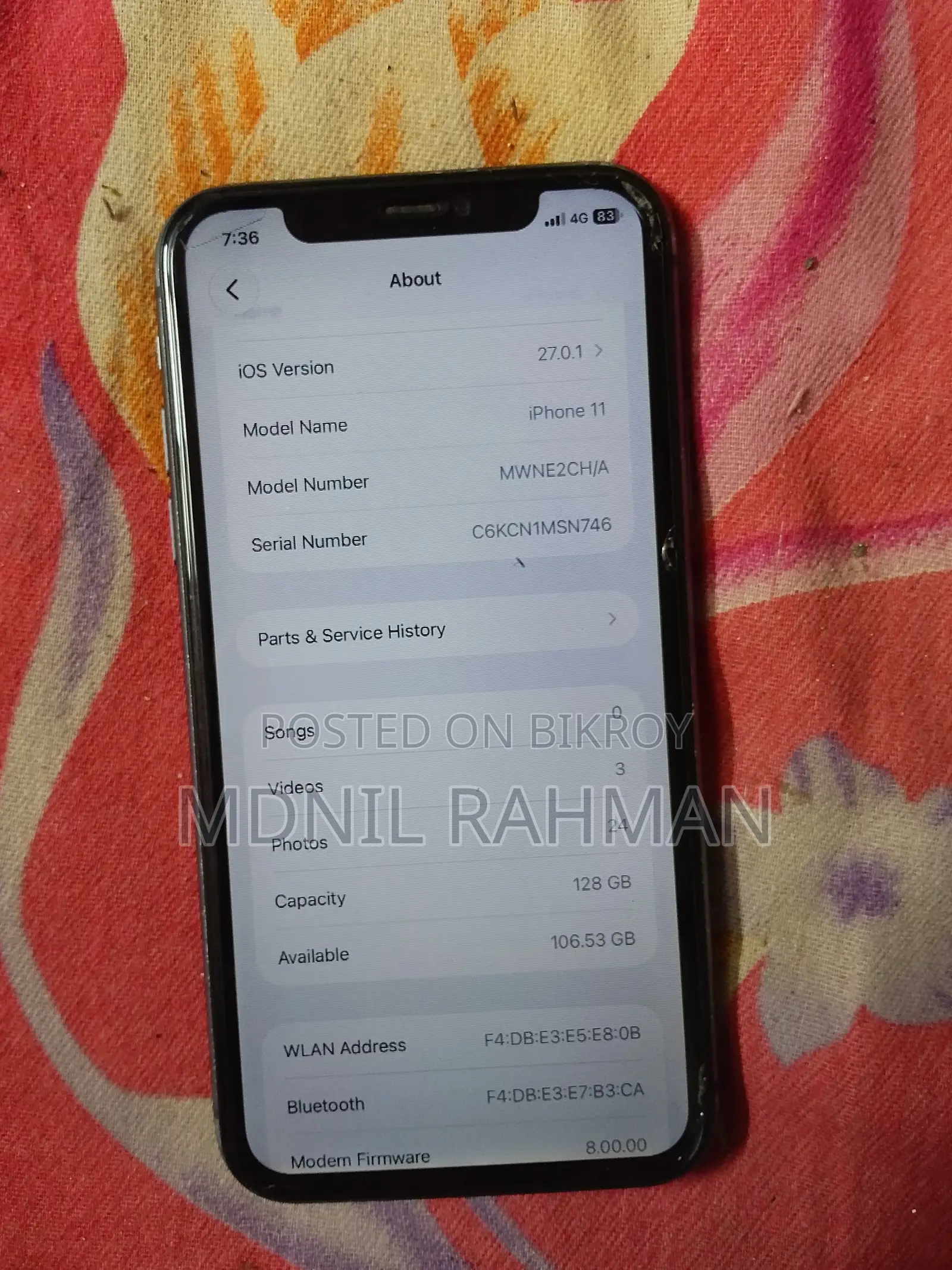Apple iPhone 11 128 GB Black