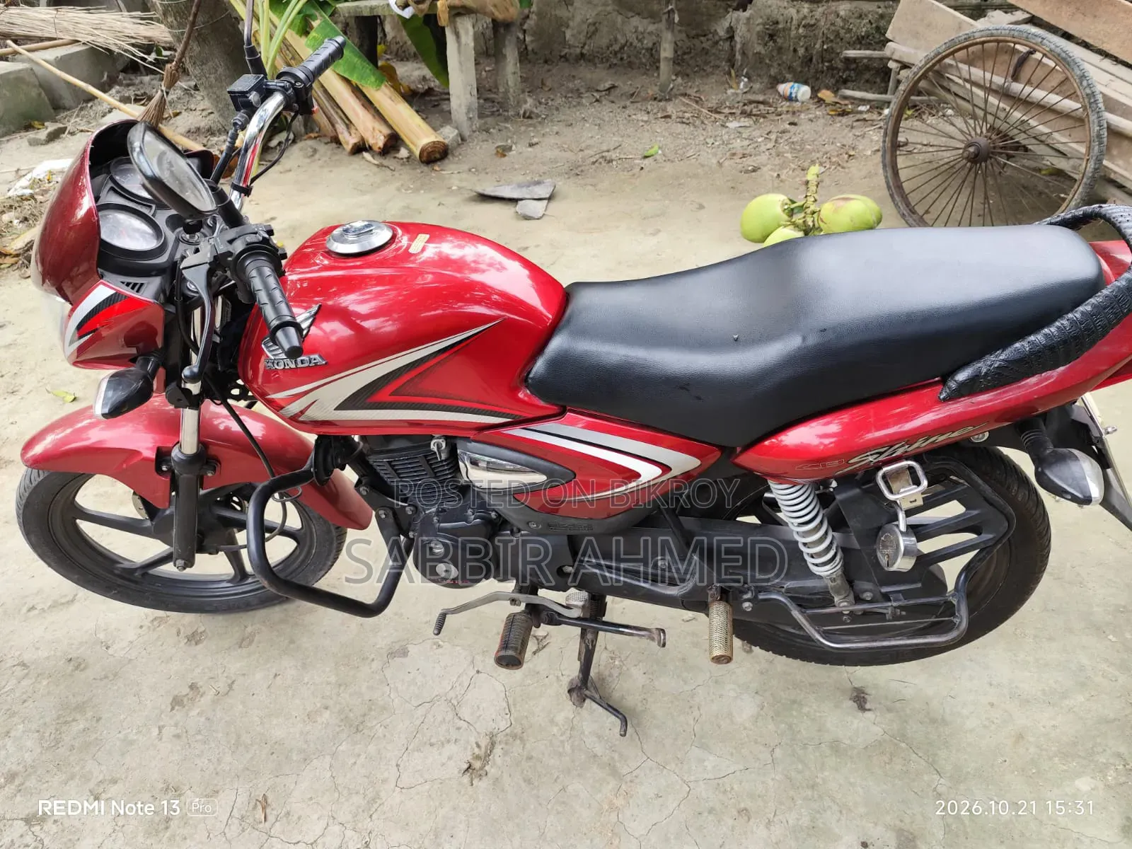 Honda Shine SP 2018 Red