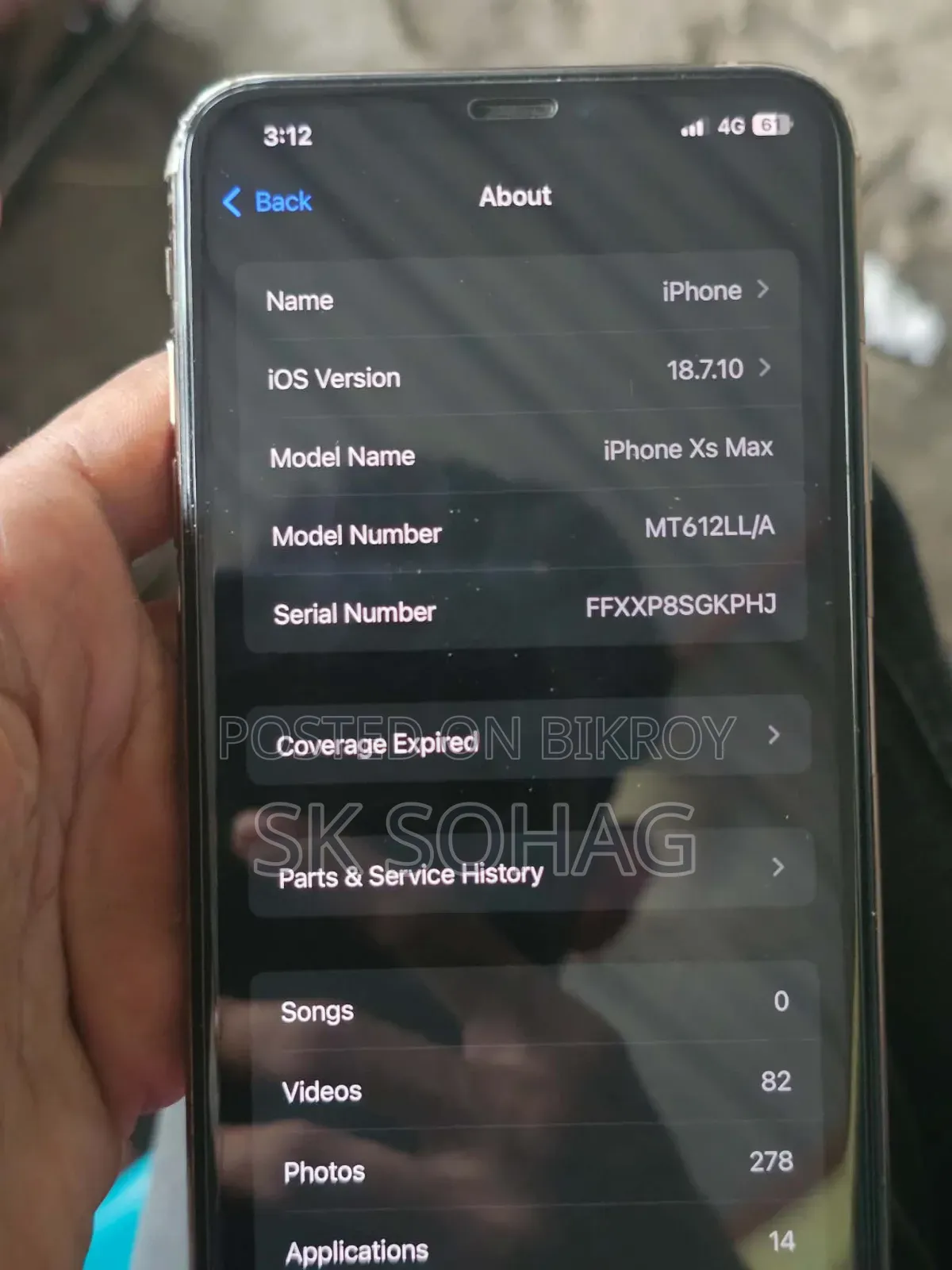Apple iPhone XS Max 256 GB Gold