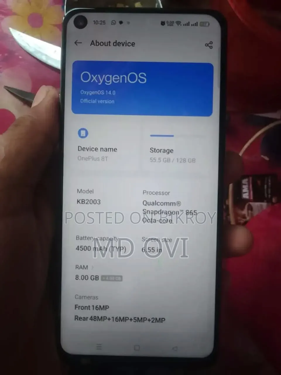 ওয়ানপ্লাস ৮টি ১২৮ জিবি গ্রে