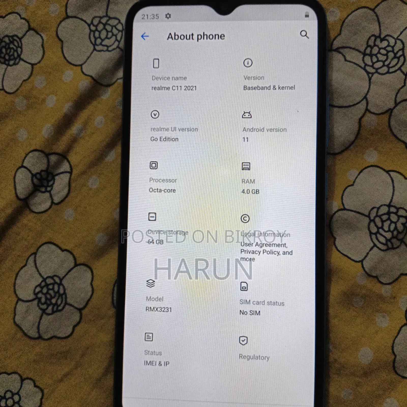 রিয়েলমি সি১১ ৩২ জিবি নীল