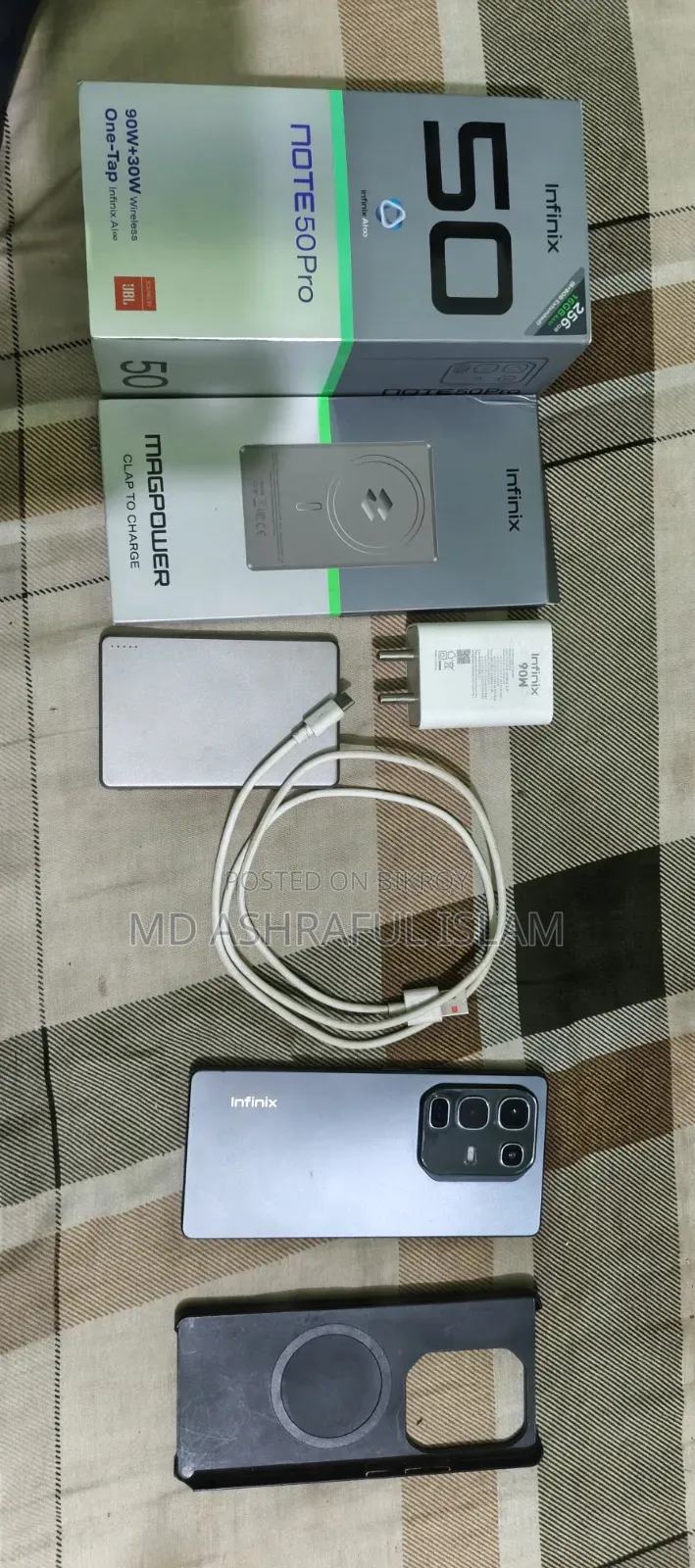 Infinix Note 50 Pro ২৫৬ জিবি ব্ল্যাক