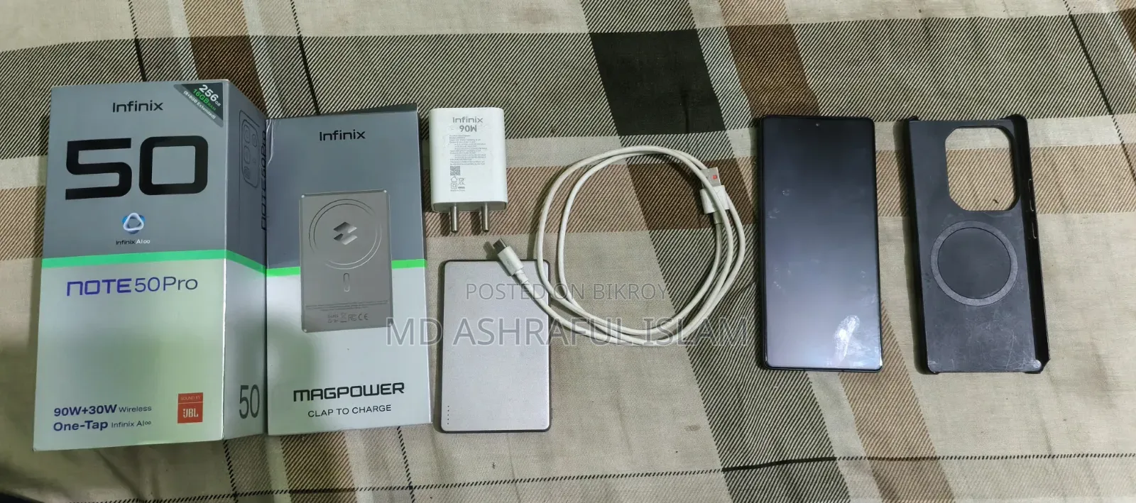 Infinix Note 50 Pro ২৫৬ জিবি ব্ল্যাক