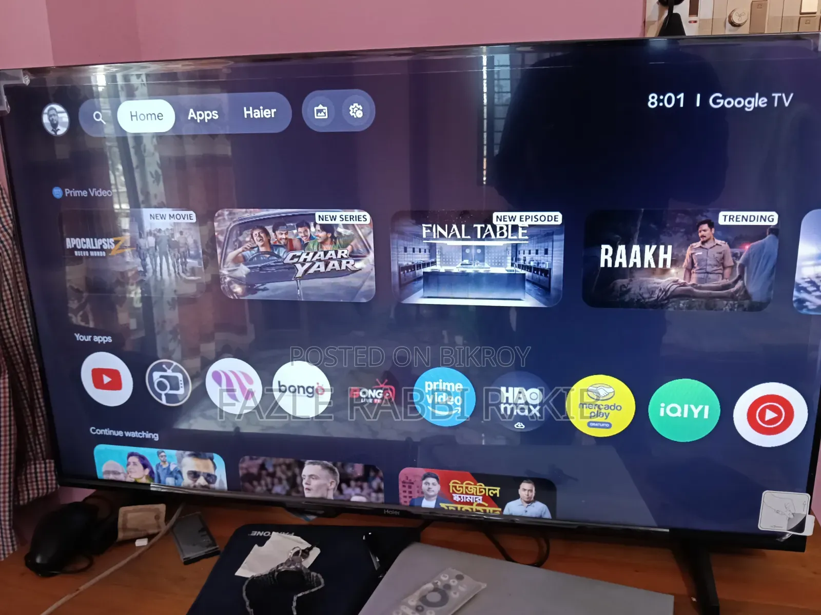 Haier 43 Inch Smart Android TV - Excellent Condition - For Sale