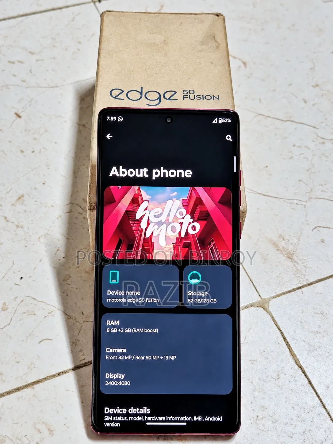 Motorola Edge 50 Fusion 128 GB Pink