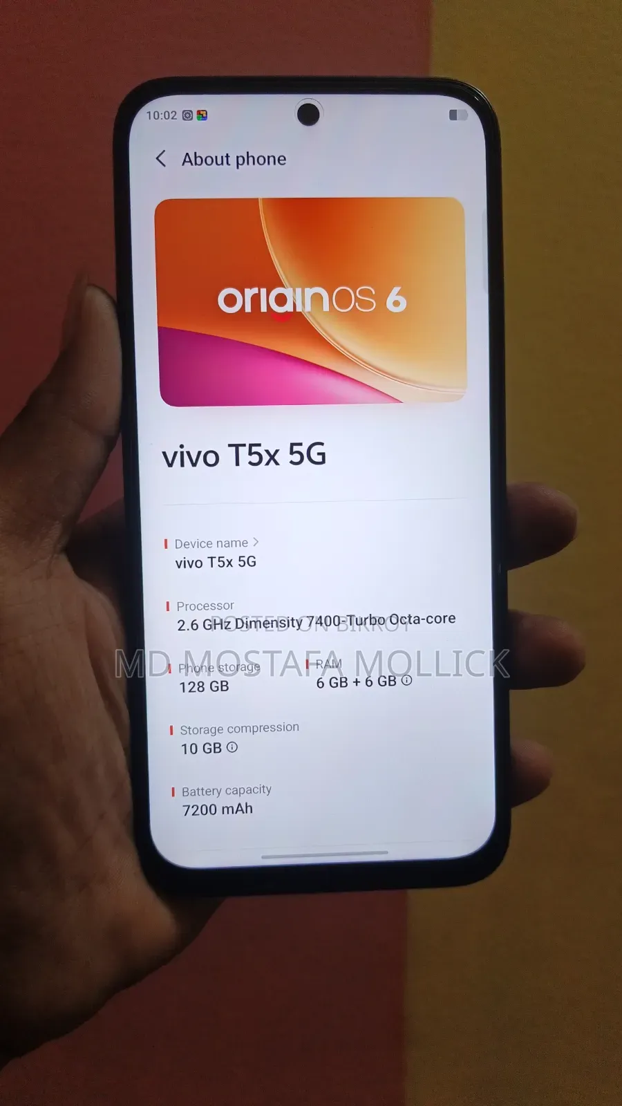Vivo T5x 128 GB Green