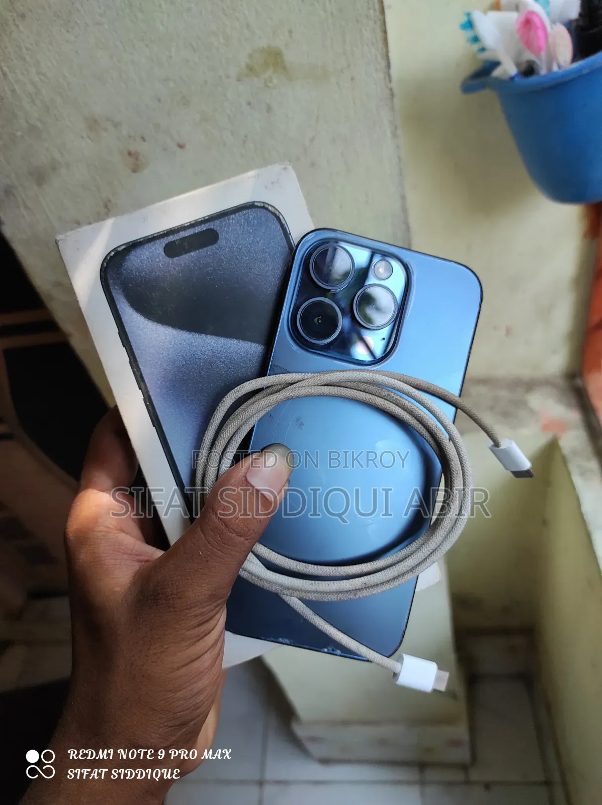 নতুন অ্যাপল আইফোন ১৫ প্রো ১২৮ জিবি ব্লু