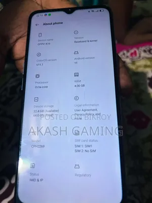 Oppo A16 64 GB Blue