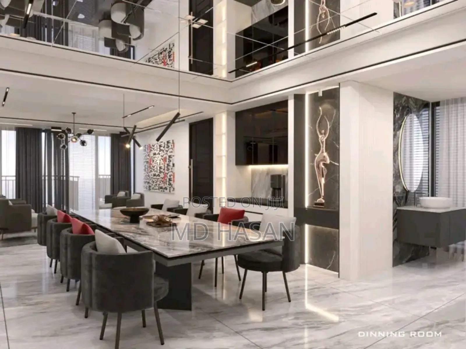 Furnished 4bdrm Apartment in 5000 Sqft 4 Bed for rent