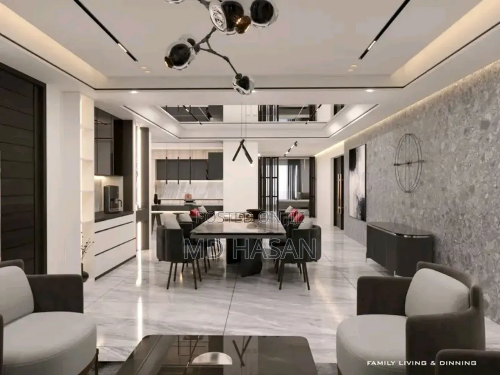 Furnished 4bdrm Apartment in 5000 Sqft 4 Bed for rent