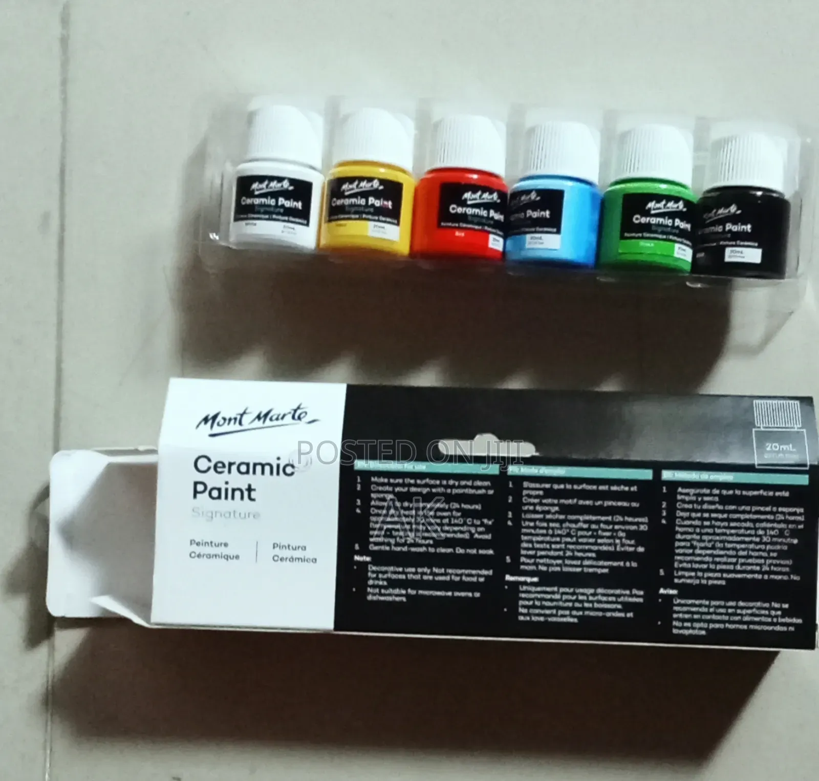 Mon Marte Ceramic Paints 20ml 6 PCS