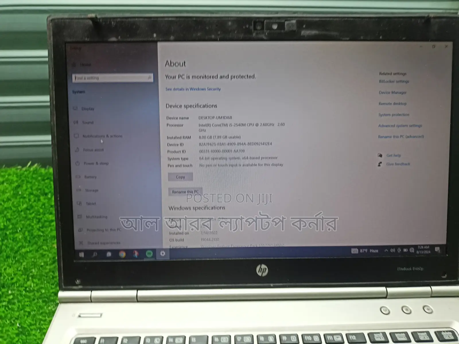 Laptop HP EliteBook 8470P 6GB Intel Core I5 HDD 500GB