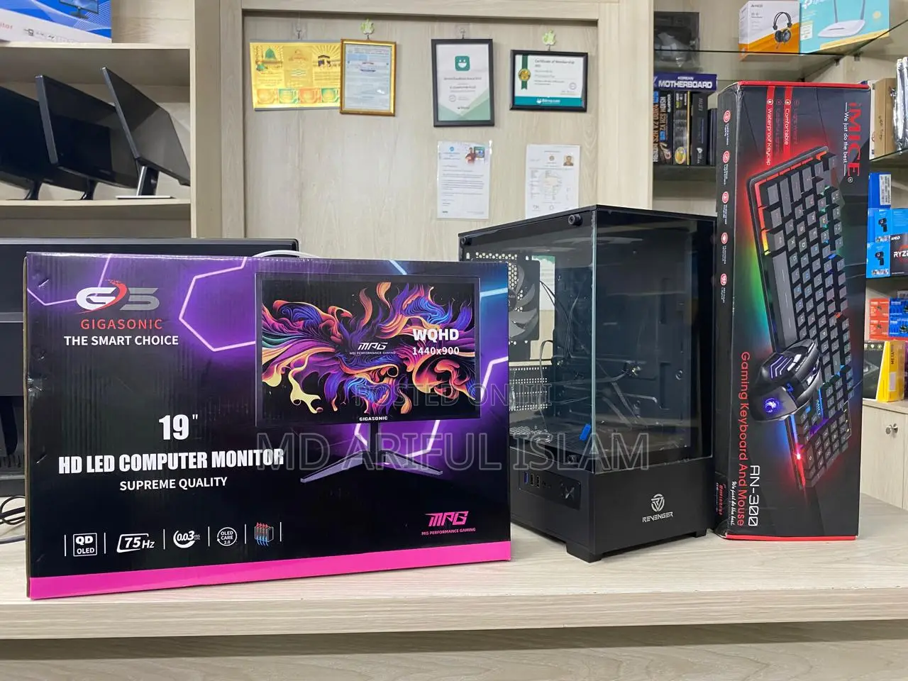 New RGB Lighting Computer_intel Core I5 ( 4th Gen)_ram 8gb_s