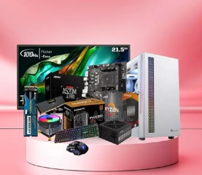 New Desktop Computer 8GB AMD Ryzen 5 SSD 256GB