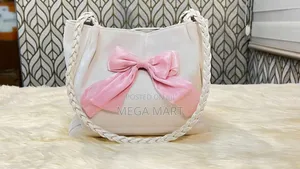 Solid Color Braided Lace Bow Large Capacity Bag(1375)