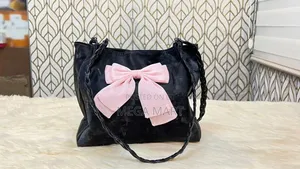 Solid Color Braided Lace Bow Large Capacity Bag(1375)