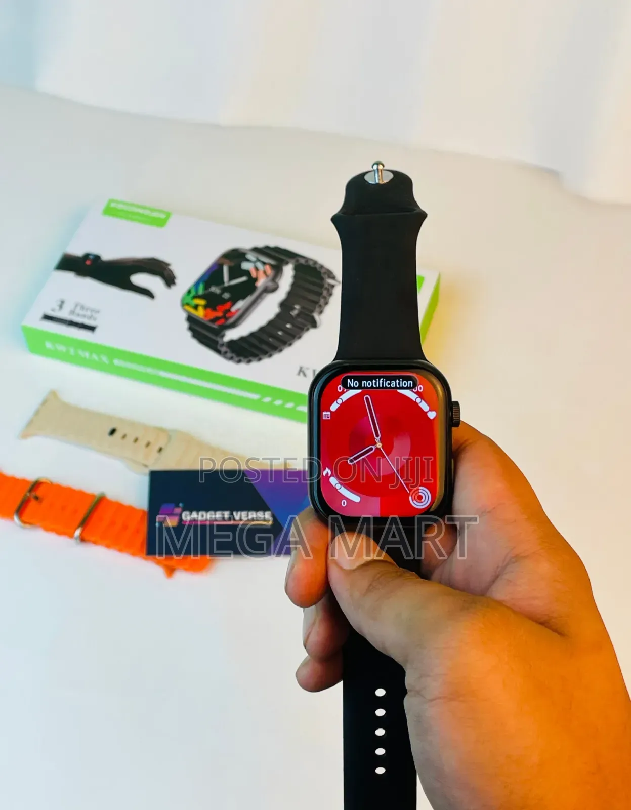 Keqiwear KW2 Max Smartwatch With 3 Bracelets – 49mm
(922)