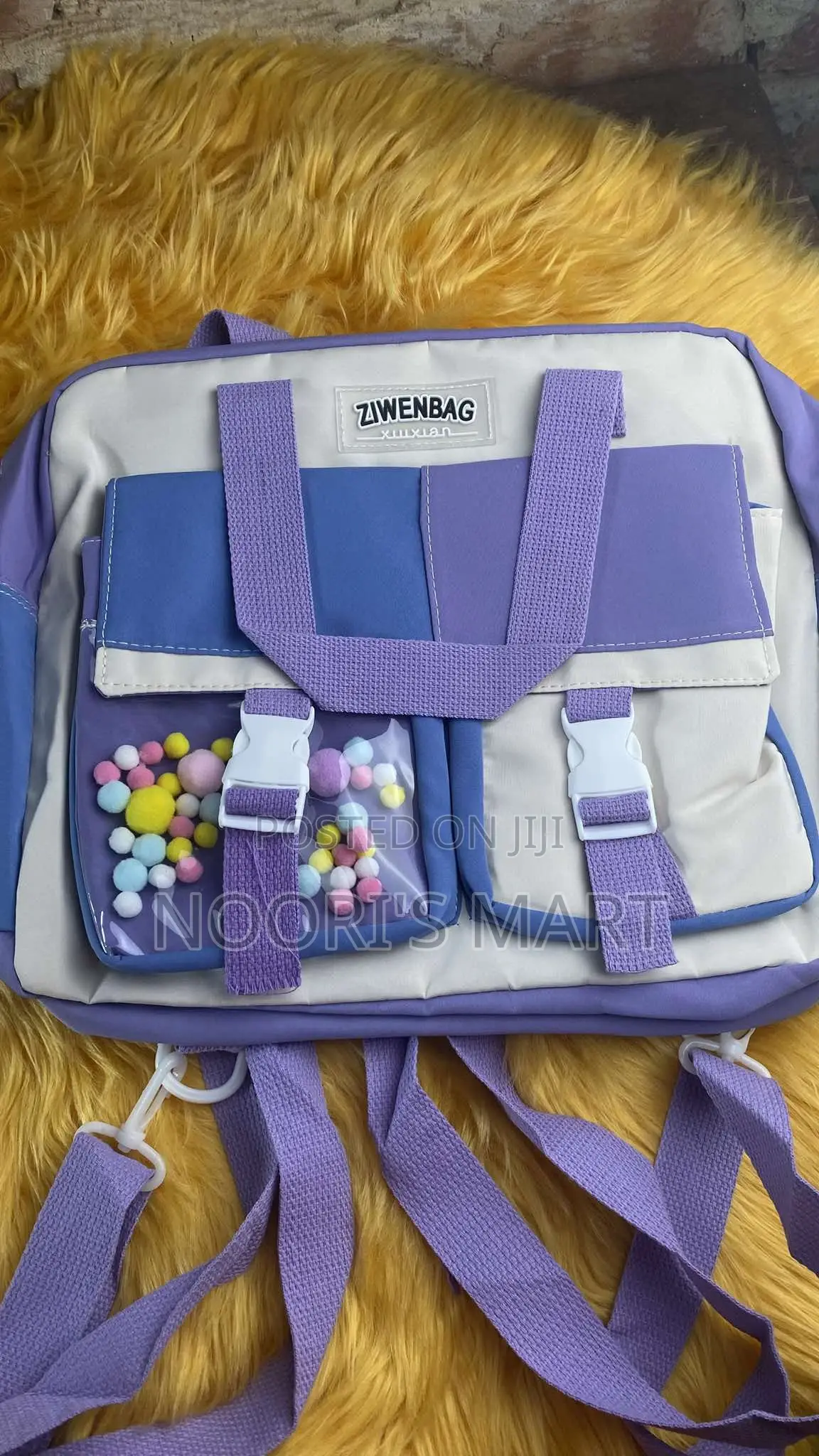 Waterproof High Capacity Contrast Backpack for Student