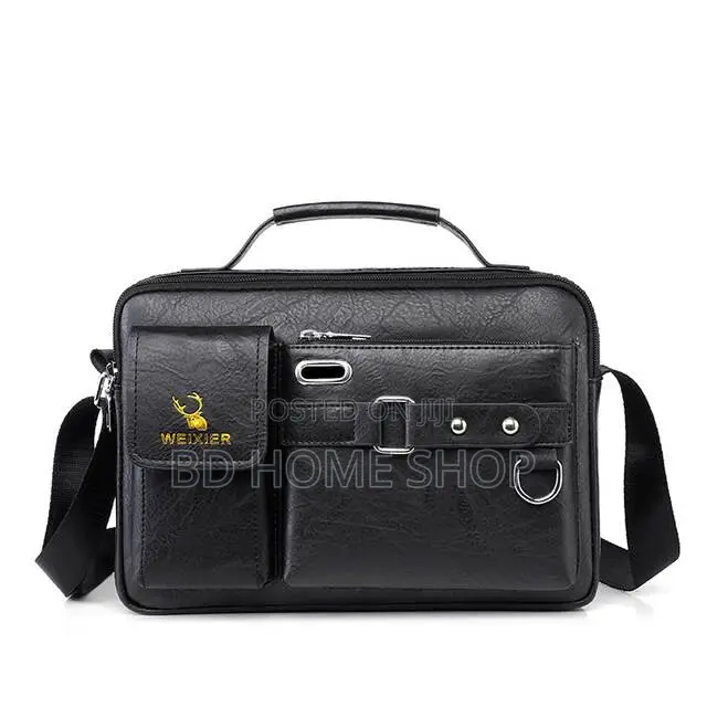 Luxury Brand Mens Leather Bags Messenger Work Business
