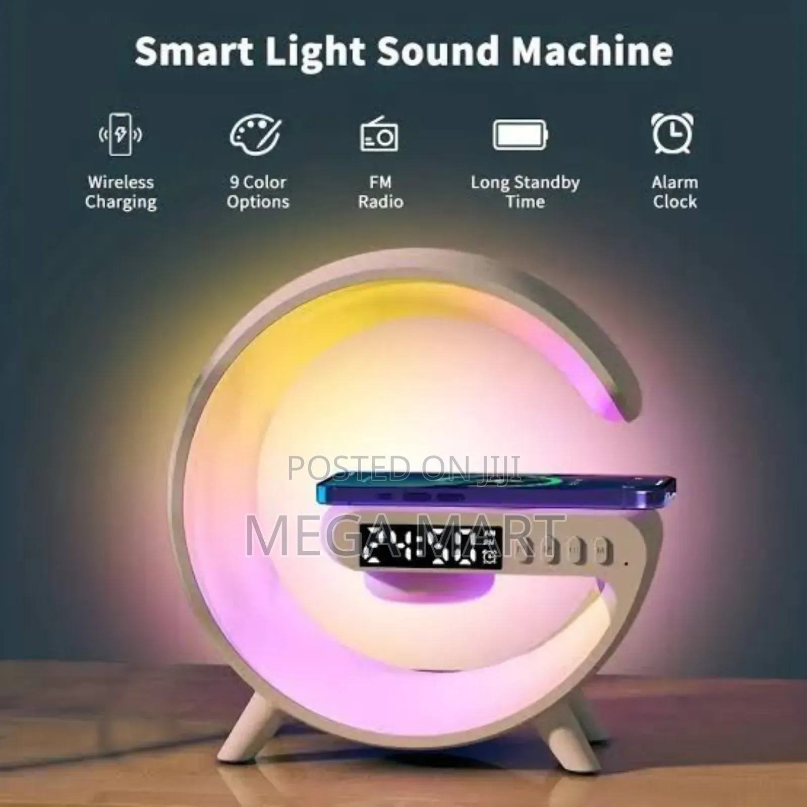 G63 Smart Light Sound Machine With Alarm Clock(648