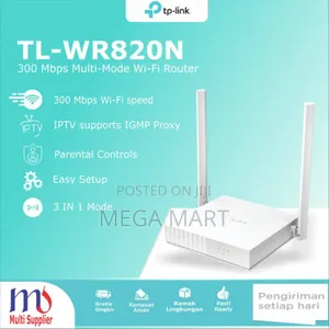 Photo - Tp-Link TL-WR820N Wireless N Speed Router
(1054