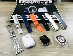 H50 Smartwatch With 7 Straps 1 Headphone With1 Cover (921