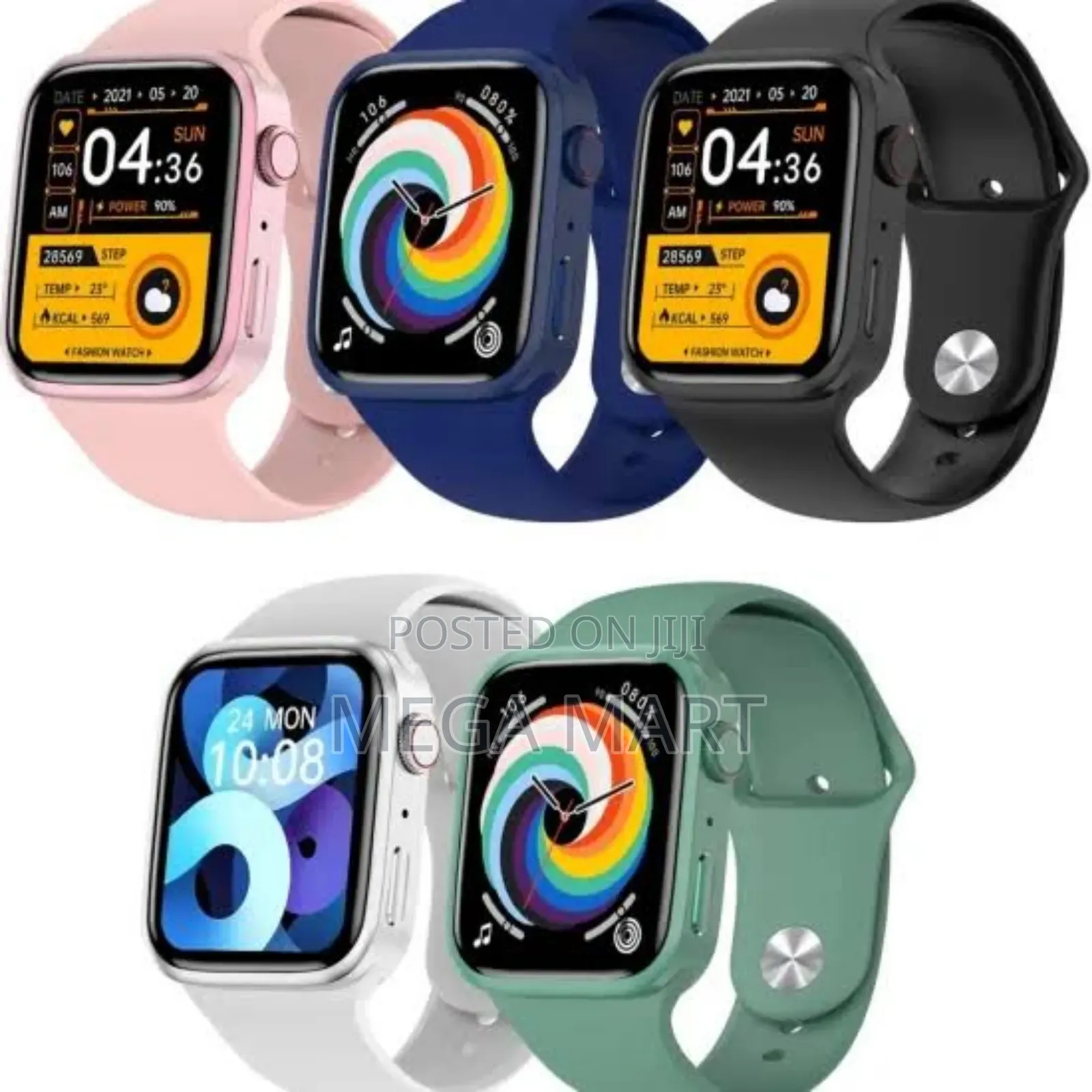 H50 Smartwatch With 7 Straps 1 Headphone With1 Cover (921