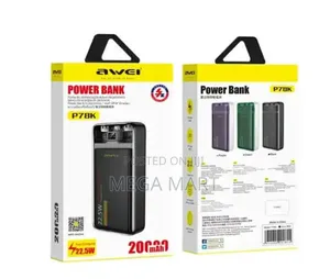 Awei P78K 20000mah PD22.5w Fast Charging Power Bank (688