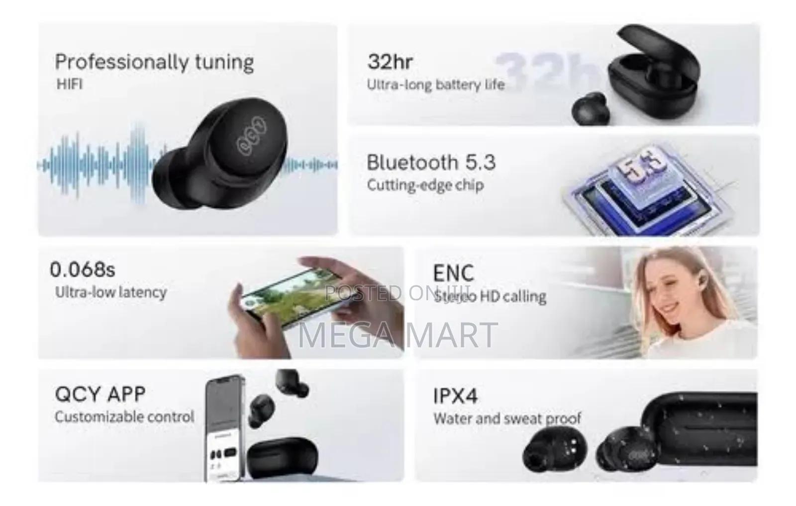 QCY Arcbuds Lite TWS Earbuds T27
(492