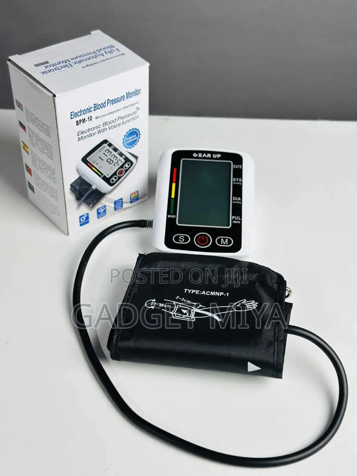 Gearup Electronic Blood Pressure Monitor With Voice Function